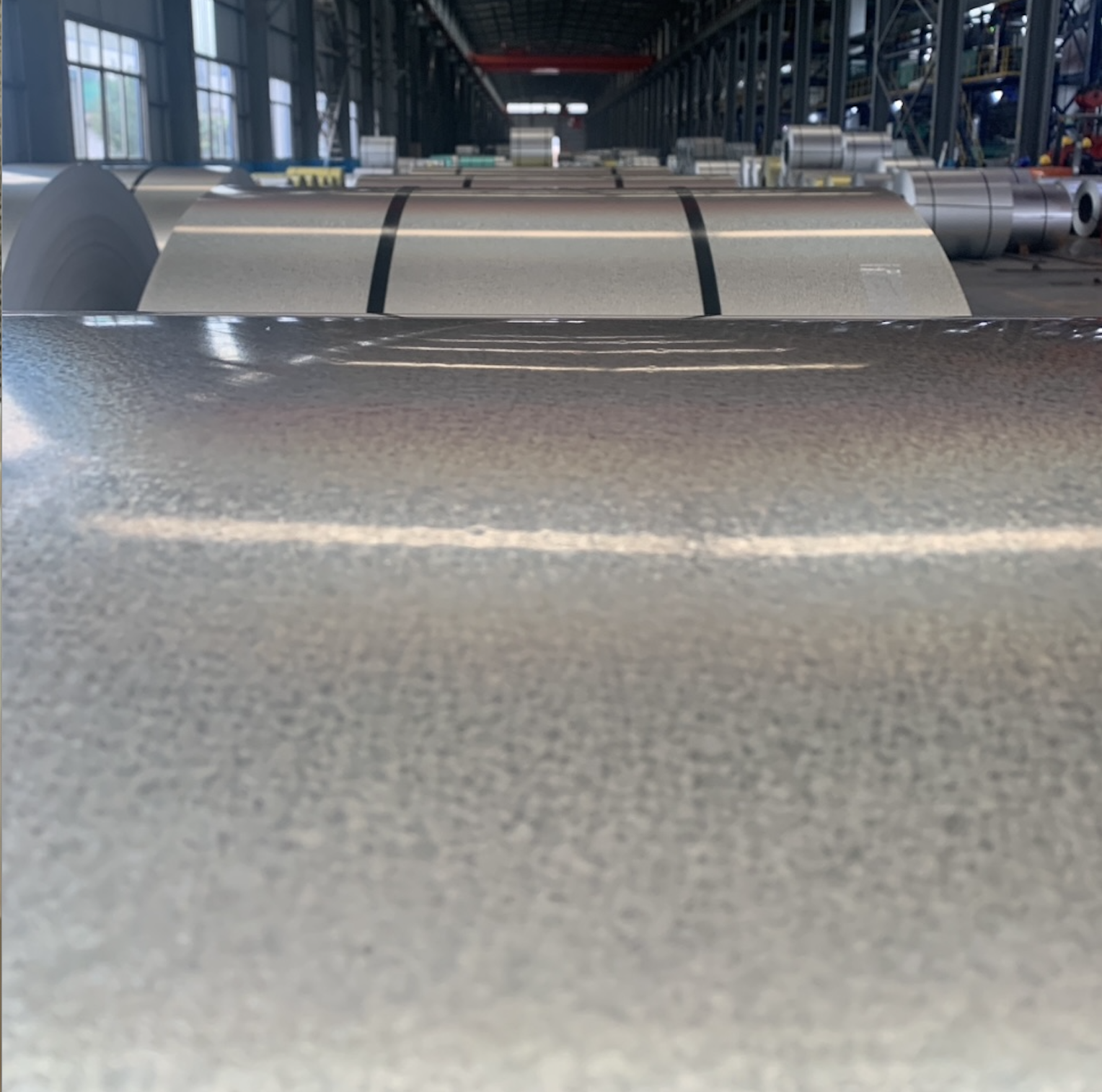 galvanized‑steel‑coil‑spangle‑surface‑close‑up‑view